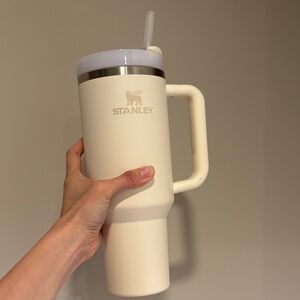 Stanley White Travel Mug with Handle
